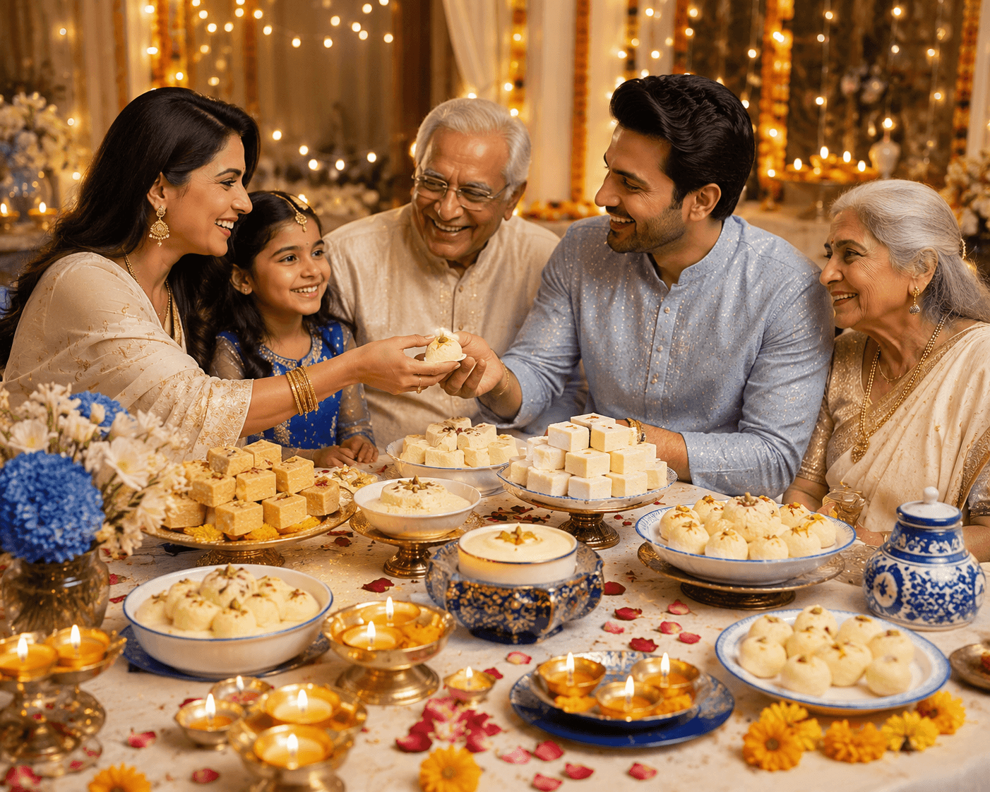 Festive celebration featuring Milkey desserts