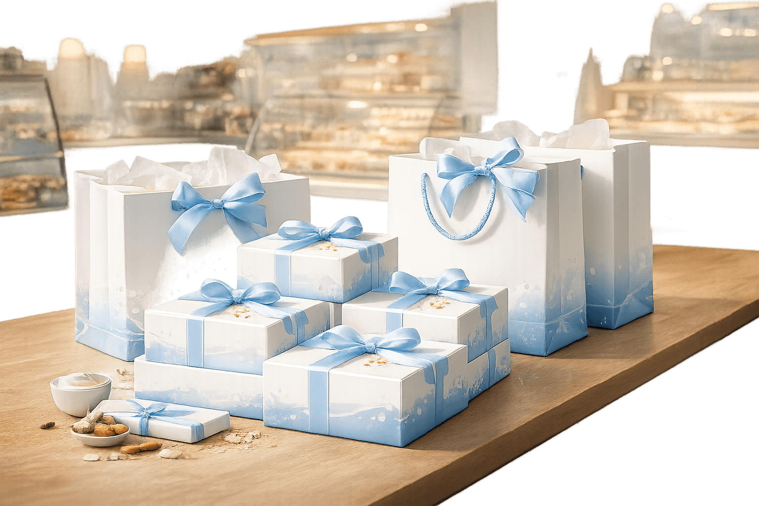 Elegant luxury packaging of Milkey sweets